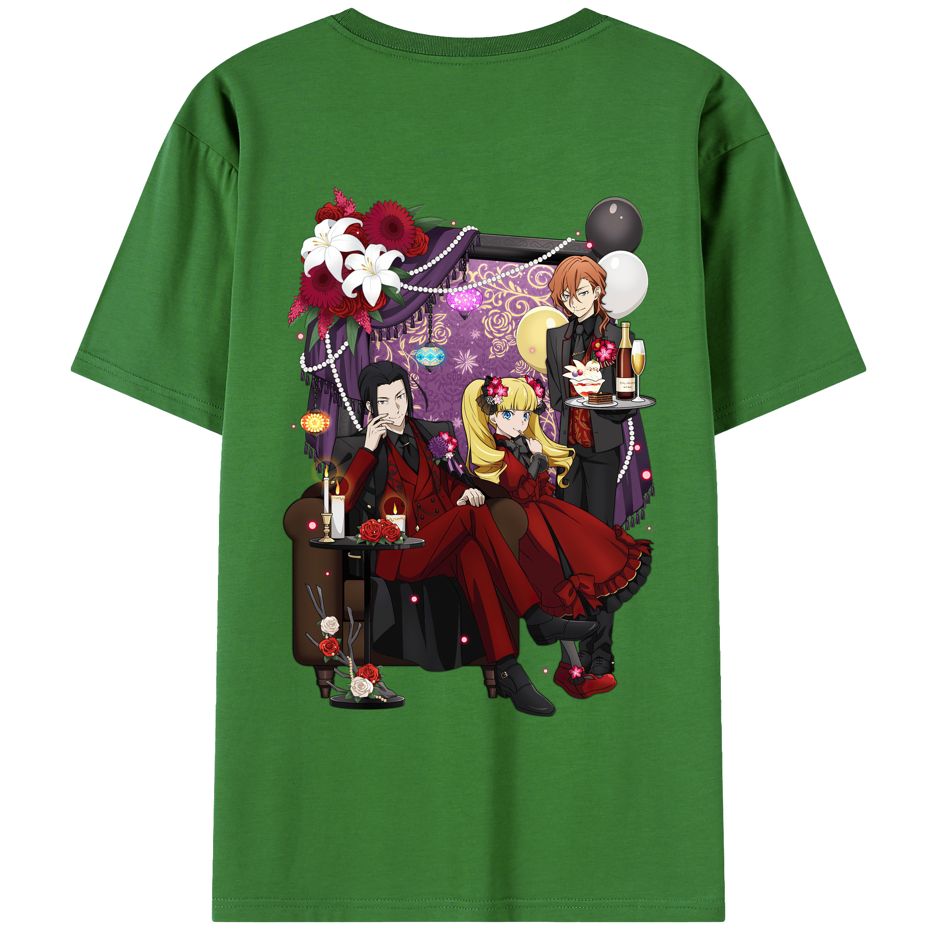 （画像用） 文豪ストレイドッグス Bungo Stray Dogs レディース半袖Tシャツ(バックプリント)